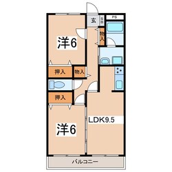 グランセドレはしたての物件間取画像